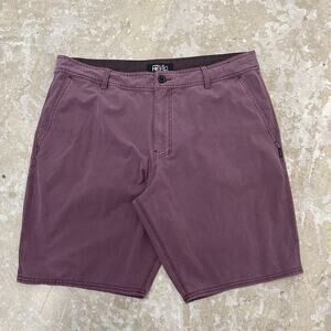 O'Neil Board Shorts Mens 36 Purple Hybrid Quick Dry Swim Trunks 10" Bermuda
